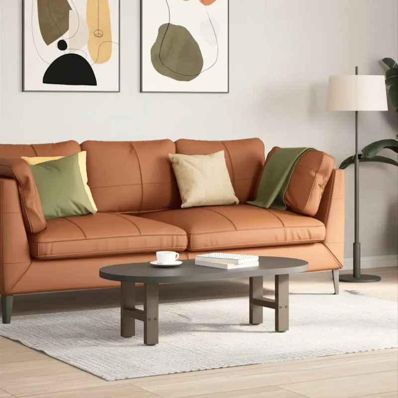 Kavos staliuko kojelės, 2 vnt., 40 x (30-31) cm, natūralus plienas