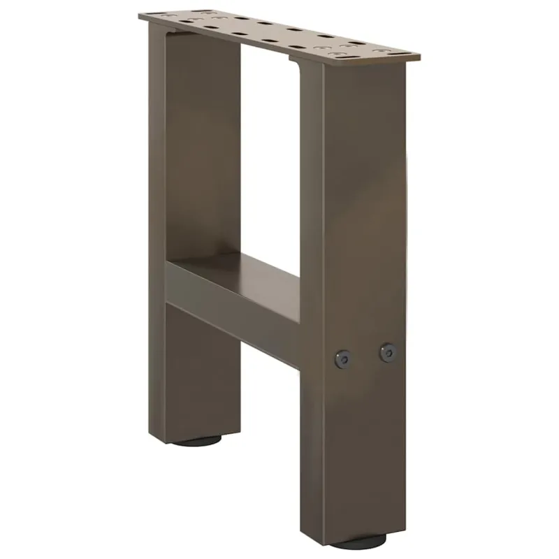 Kavos staliuko kojelės, 2 vnt., 40 x (30-31) cm, natūralus plienas