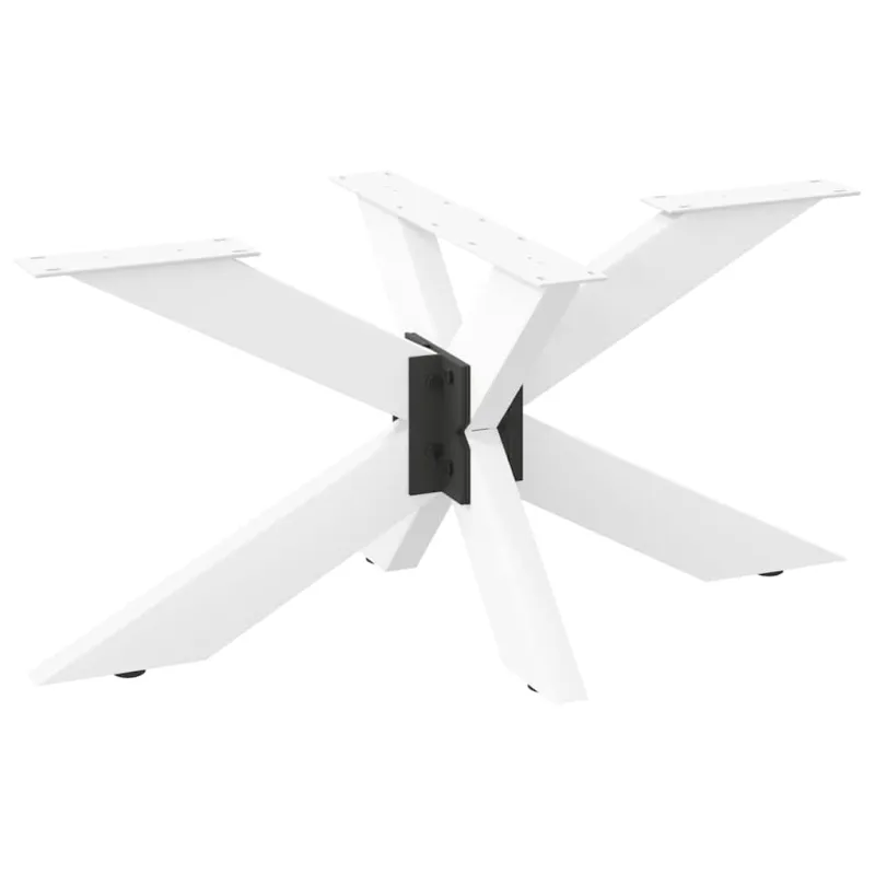 Kavos staliuko koja, voro formos, balta, 98x58x(42-43) cm, plienas