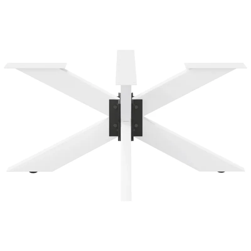 Kavos staliuko koja, voro formos, balta, 98x58x(42-43) cm, plienas