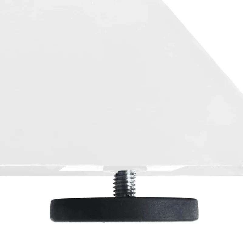 Kavos staliuko koja, voro formos, balta, 98x58x(42-43) cm, plienas