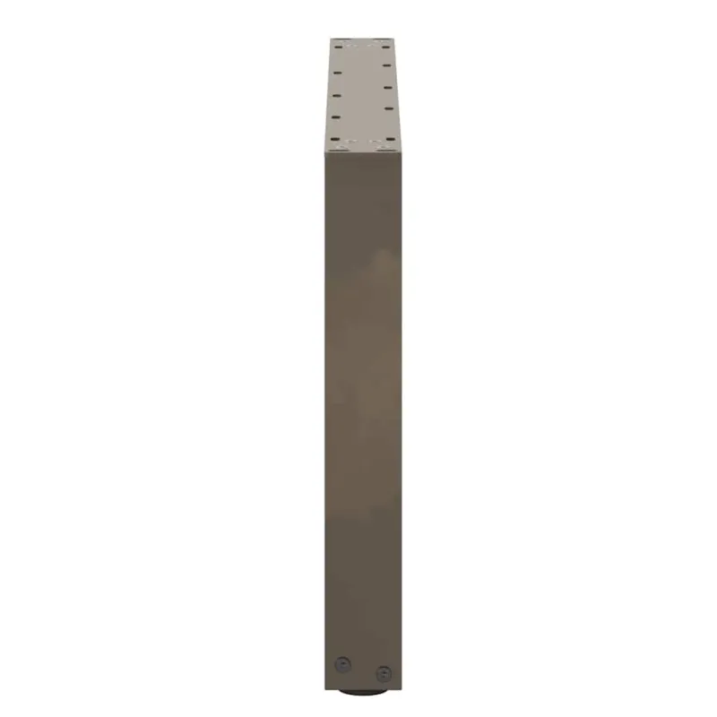 Kavos staliuko kojelės, U formos, 2 vnt., natūralus plienas, 60x(42-43) cm, plienas