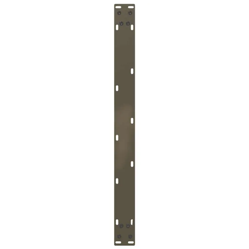 Kavos staliuko kojelės, U formos, 2 vnt., natūralus plienas, 60x(42-43) cm, plienas