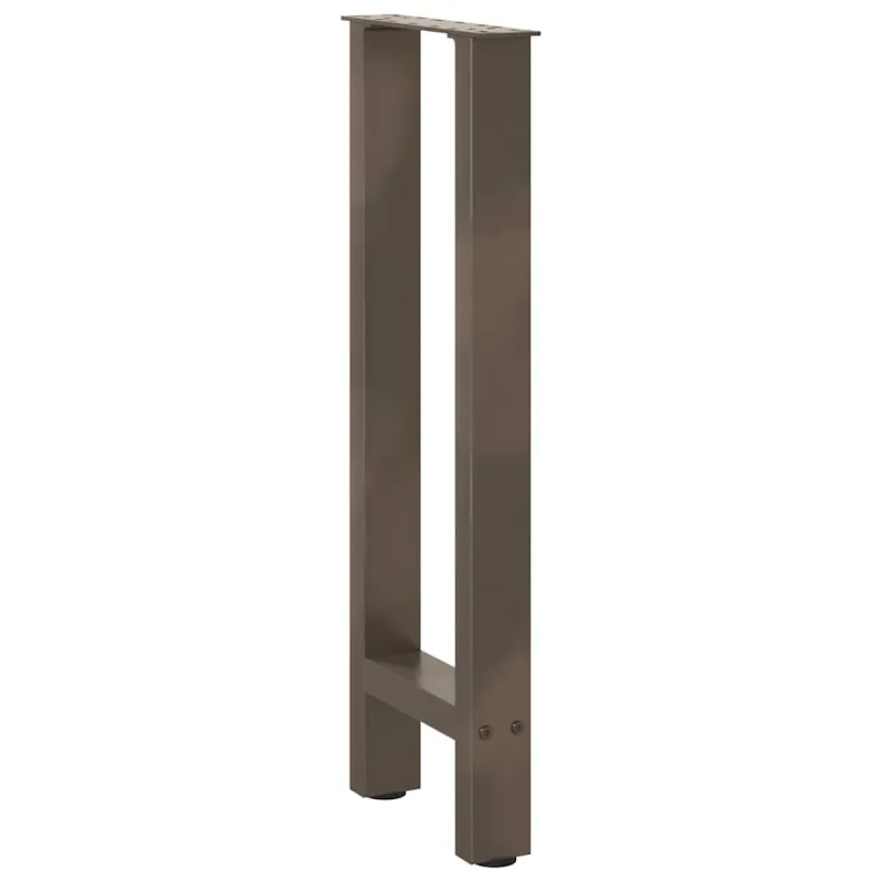 Konsolinio stalo kojos, 2 vnt., 38x(72-73) cm, natūralus plienas