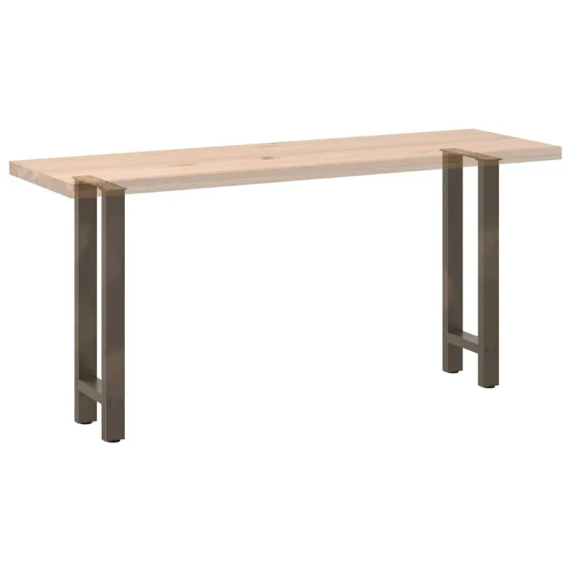 Konsolinio stalo kojos, 2 vnt., 38x(72-73) cm, natūralus plienas