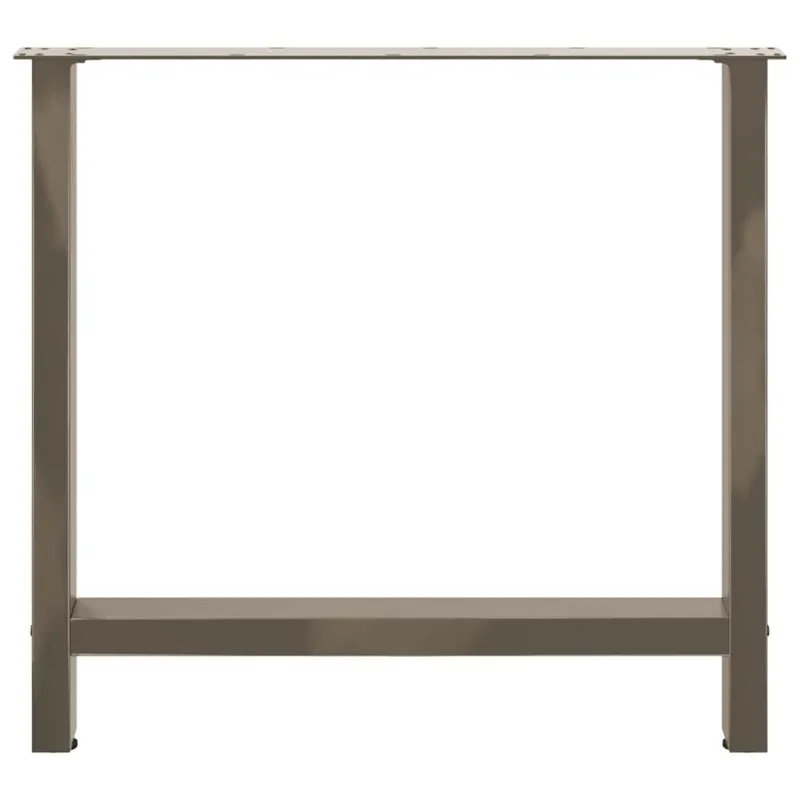 Valgomojo stalo kojos, 2 vnt., 80x(72-73) cm, natūralus plienas, plienas