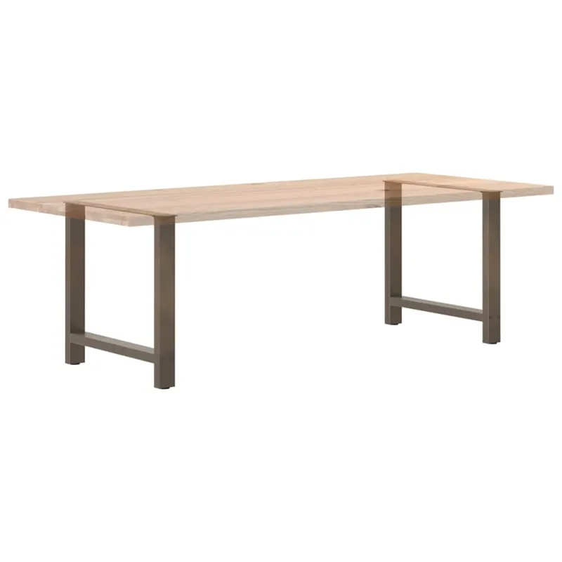 Valgomojo stalo kojos, 2 vnt., 80x(72-73) cm, natūralus plienas, plienas