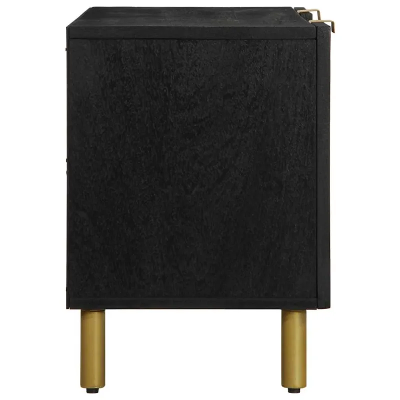 televizoriaus spintelė juoda 105x33x46 cm Engineered Wood