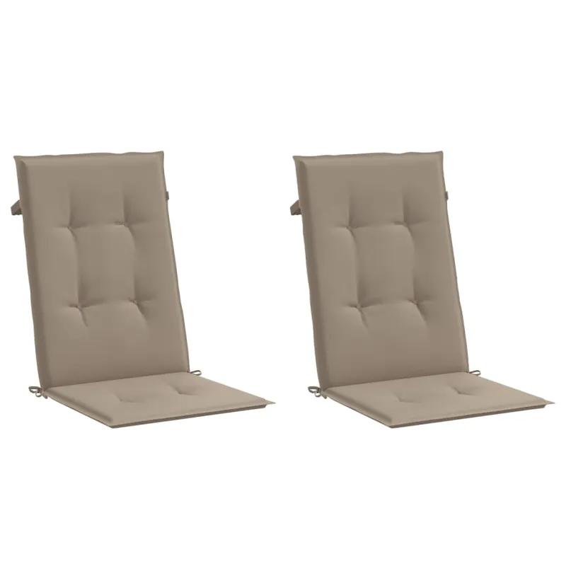 Sodo kėdės pagalvėlės, 2vnt., taupe, 120x50x3cm, audinys