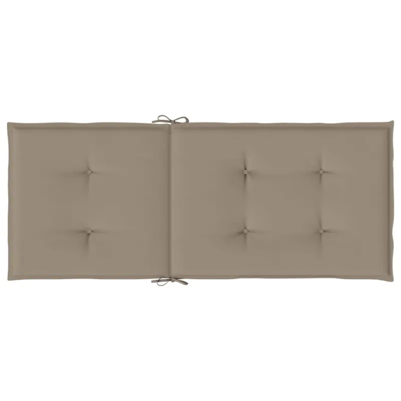 Sodo kėdės pagalvėlės, 2vnt., taupe, 120x50x3cm, audinys