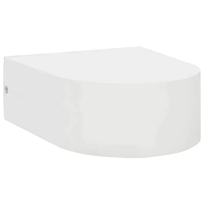 Lauko sieniniai šviestuvai, 2 vnt., 11 W, balti, apvalūs