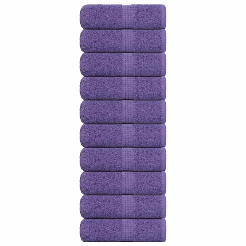 Svečių rankšluosčiai FROGN, 10 vnt., violetiniai, 30x50 cm, 360 g/m²