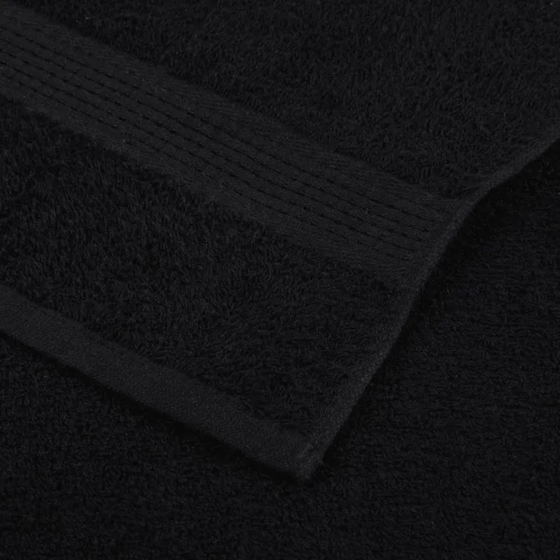 Svečių rankšluosčiai FROGN, 2 vnt., juodi, 30x50 cm, 360 g/m²
