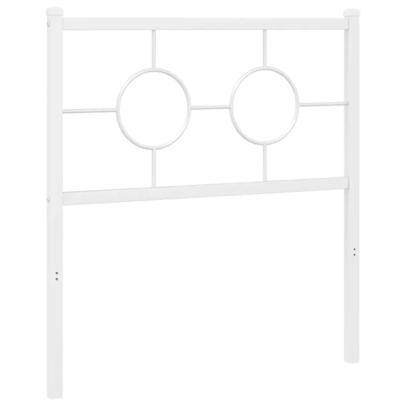 Metalinis keičiamas galvūgalis, baltos spalvos, 75 cm