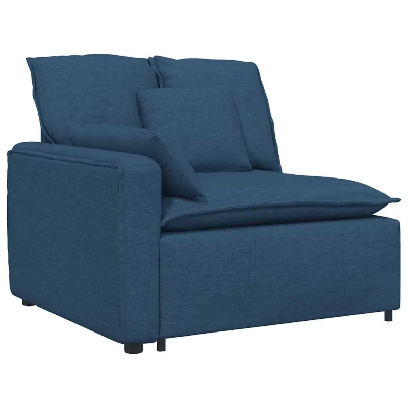 Modulinė sofa su pagalvėlėmis, mėlyna