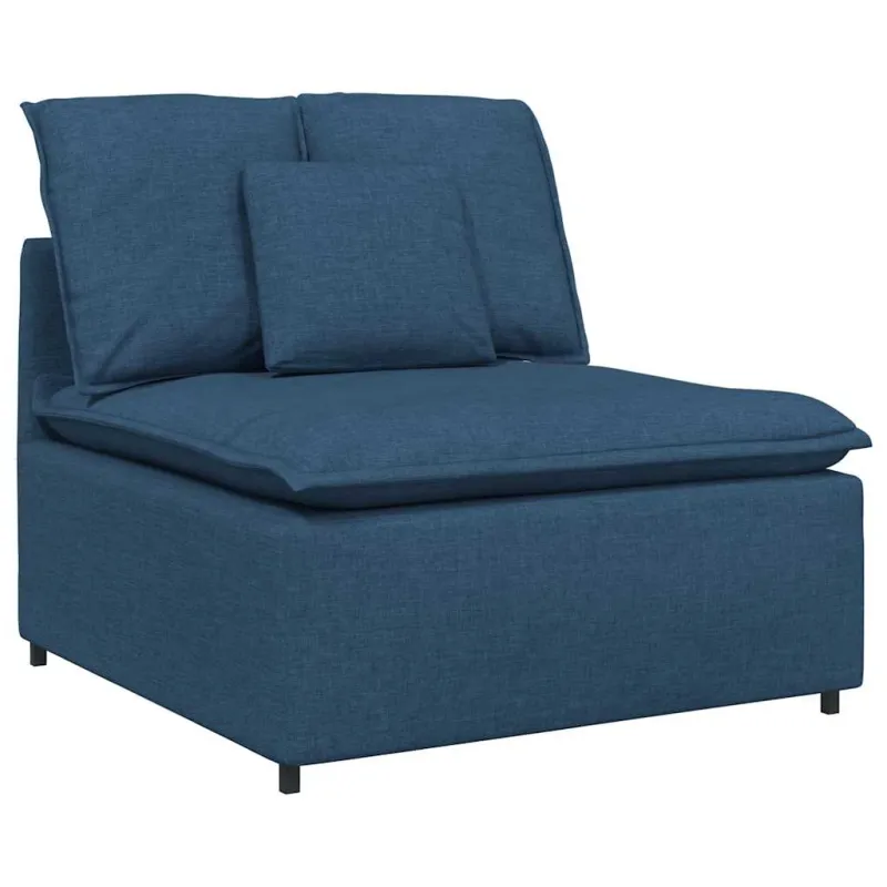 Modulinė sofa su pagalvėlėmis, mėlyna