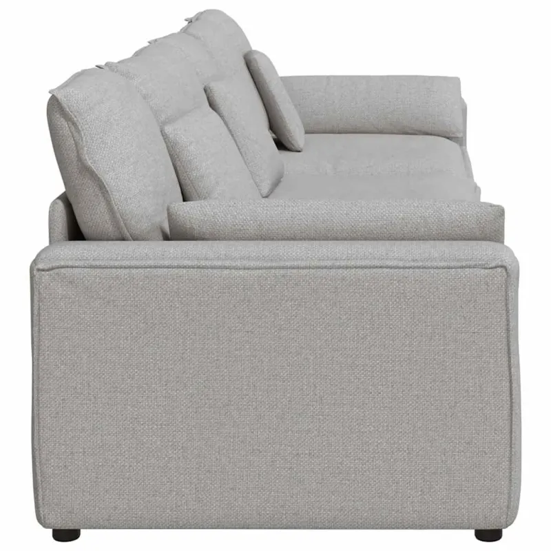 Modulinė sofa su pagalvėlėmis, debesų pilka