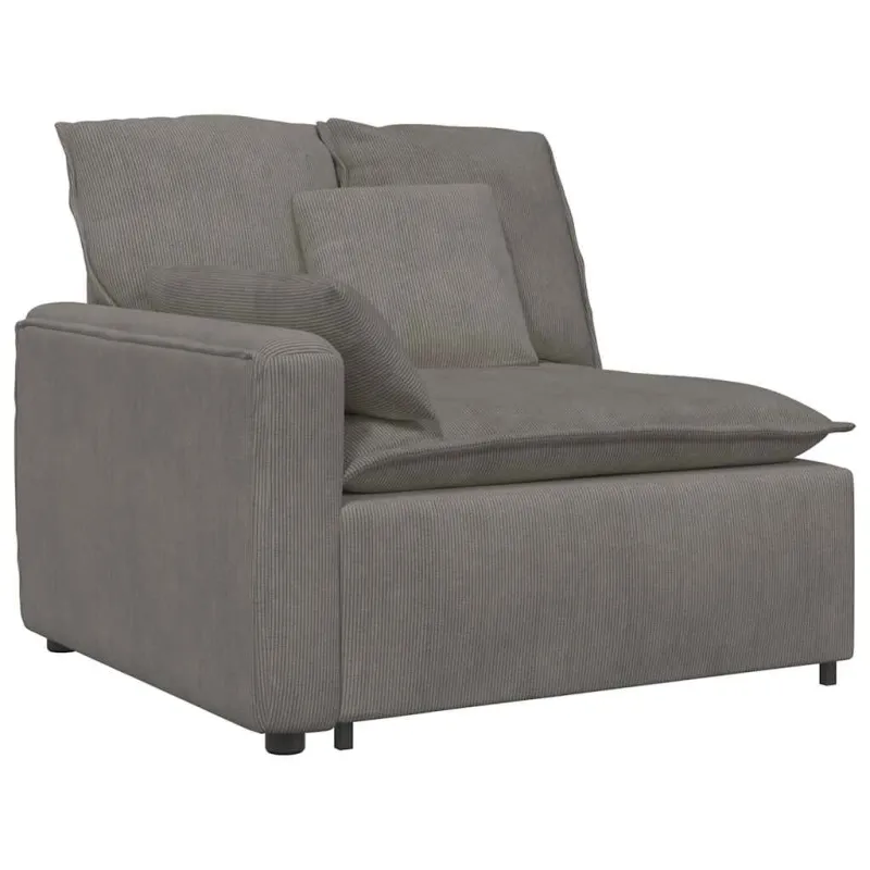 Modulinė sofa su pagalvėlėmis, šviesiai pilka