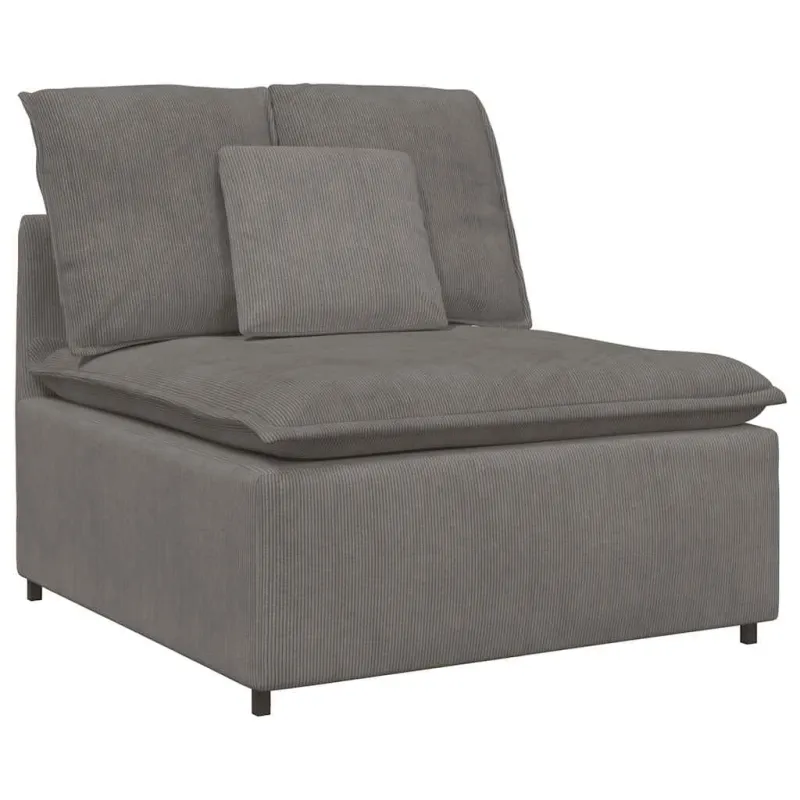 Modulinė sofa su pagalvėlėmis, šviesiai pilka