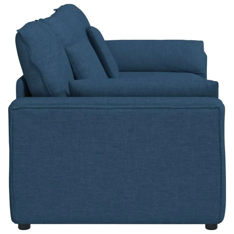 Modulinė sofa su pagalvėlėmis, mėlyna