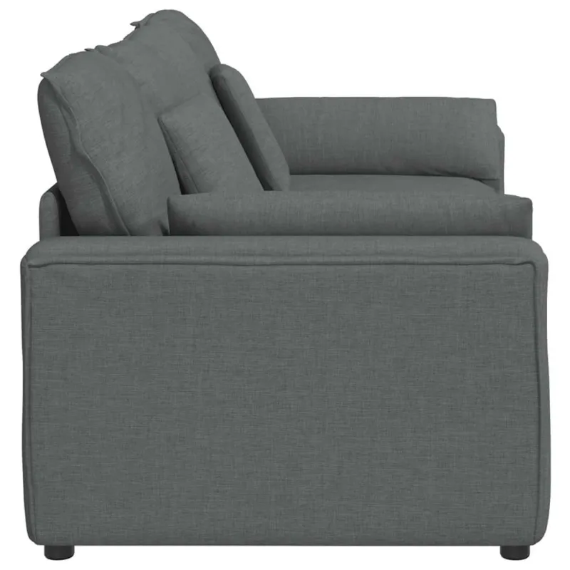 Modulinė sofa su pagalvėlėmis, tamsiai pilka