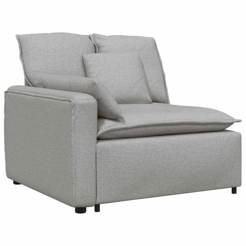 Modulinė sofa su pagalvėlėmis, debesų pilka