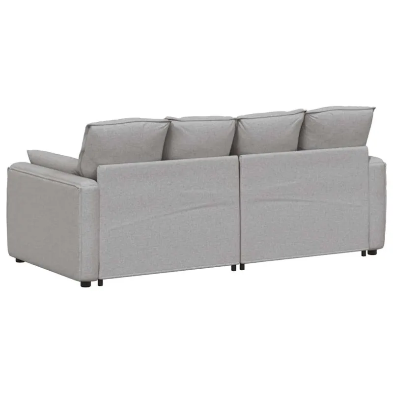 Modulinė sofa su pagalvėlėmis, debesų pilka
