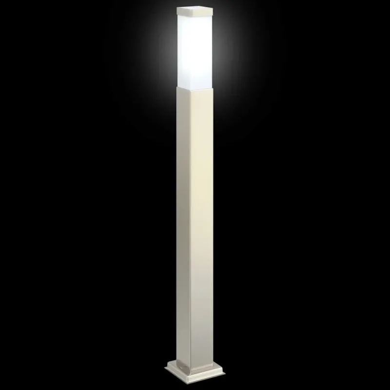 Šviestuvai stulpeliams, 3 vnt., 80 cm, nerūdijantis plienas, IP44