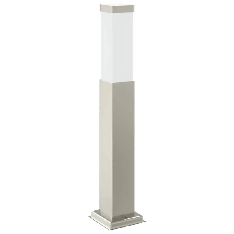 Apsauginis šviestuvas su lizdu, 50 cm, nerūdijantis plienas, IP44