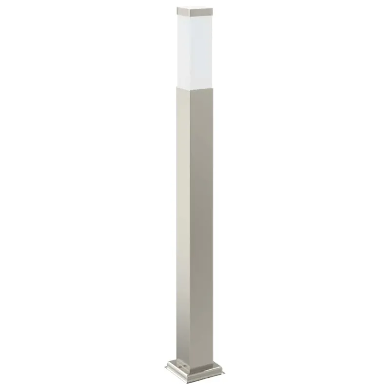 Apsauginis šviestuvas su jutikliu ir lizdu, 80 cm, nerūdijantis plienas, IP44