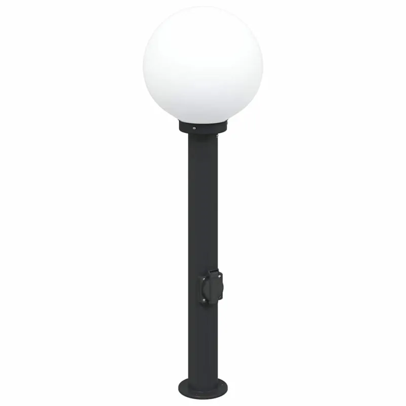Šviestuvai su išleidimo anga, 3 vnt., 80 cm, juodi, IP44