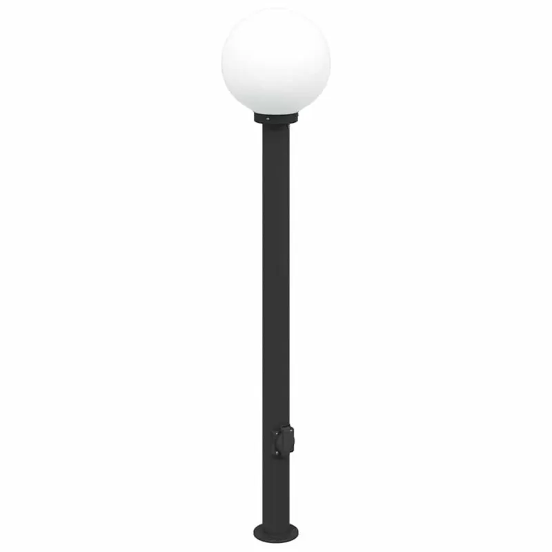 Šviestuvai su išleidimo anga, 3 vnt., 120 cm, juodi, IP44