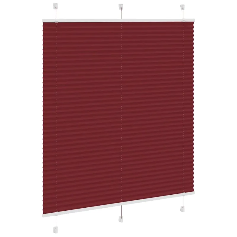 Klostuotos žaliuzės, bordo spalvos, 115x100 cm, audinys, plotis 114,4 cm, poliesteris