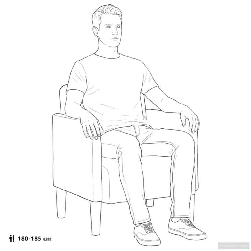 Sofa-kėdė su porankiais, kreminės spalvos, 54 cm, aksomas