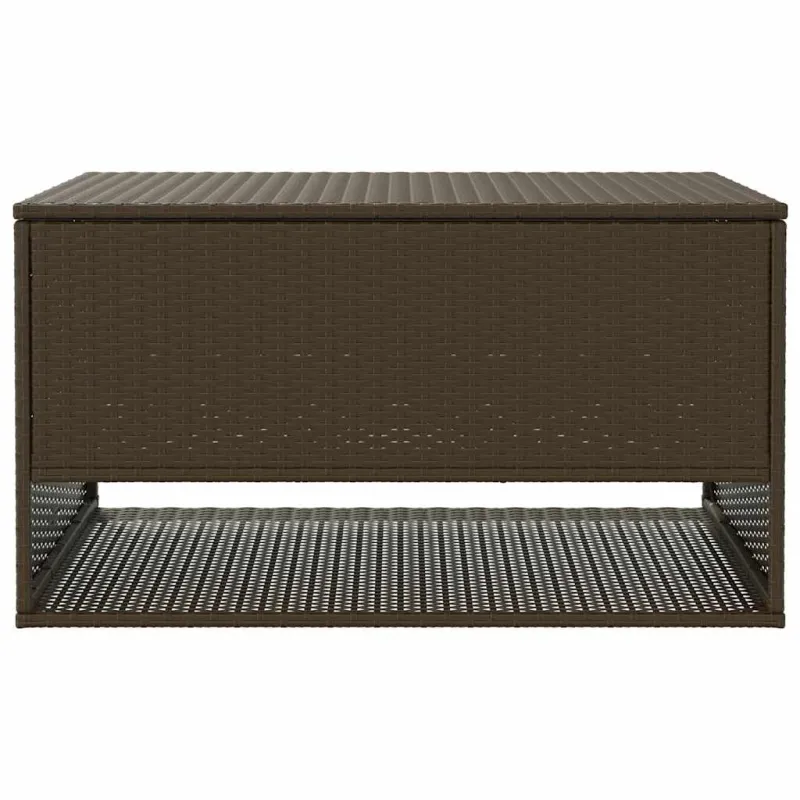 Lauko pagalvėlių dėžė, ruda, 100x55x55,5 cm, poliratanas