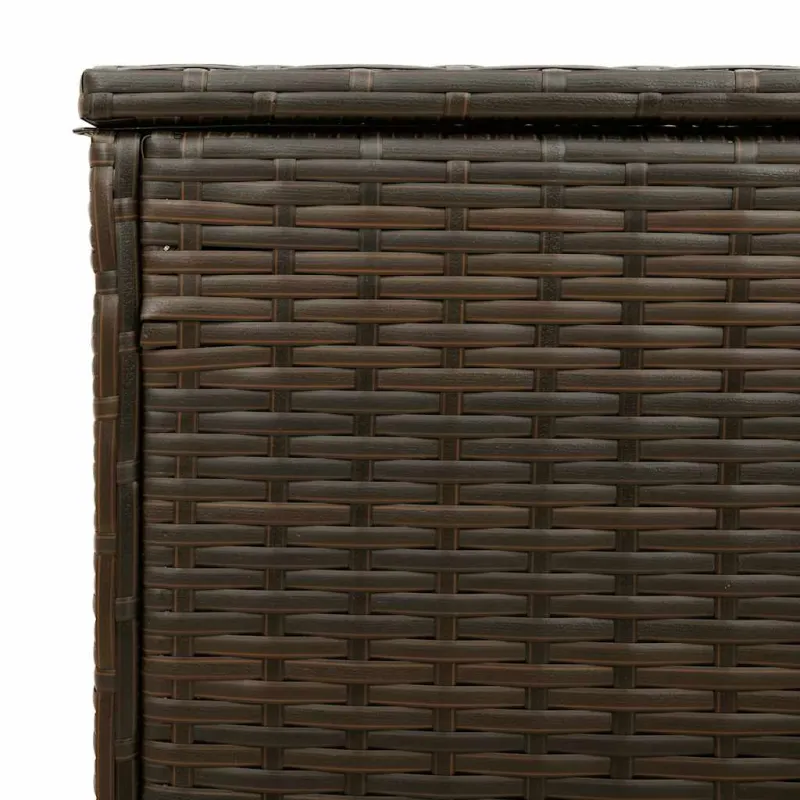 Lauko pagalvėlių dėžė, ruda, 100x55x55,5 cm, poliratanas