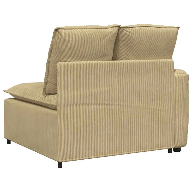 Modulinė sofa, porankiai, galinėje dalyje, su pagalvėlėmis, pilkai žalia, 100 cm