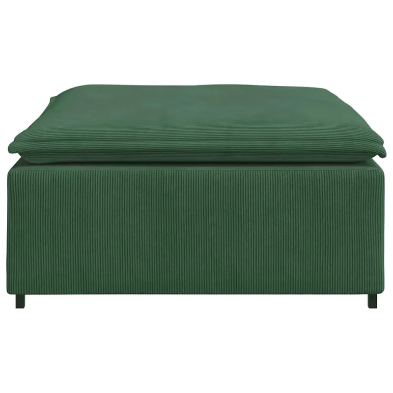 Modulinė sofa, pakojų modulis, tamsiai žalia, 100x100x48 cm