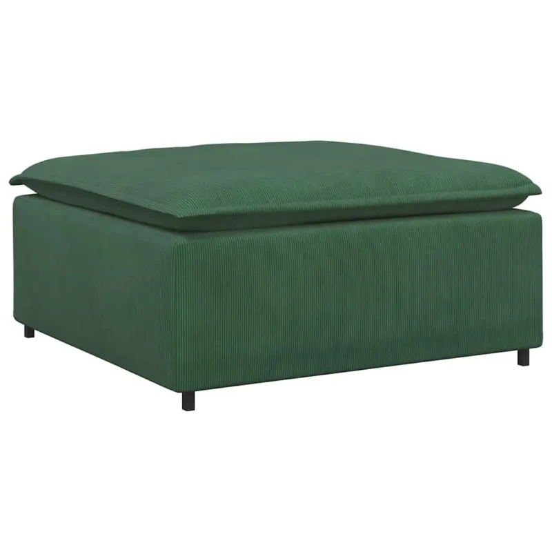 Modulinė sofa, pakojų modulis, tamsiai žalia, 100x100x48 cm