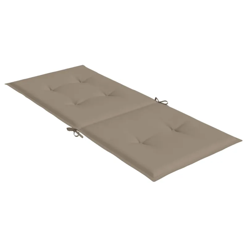 Sodo kėdės pagalvėlės, 4vnt., taupe, 120x50x3cm, audinys