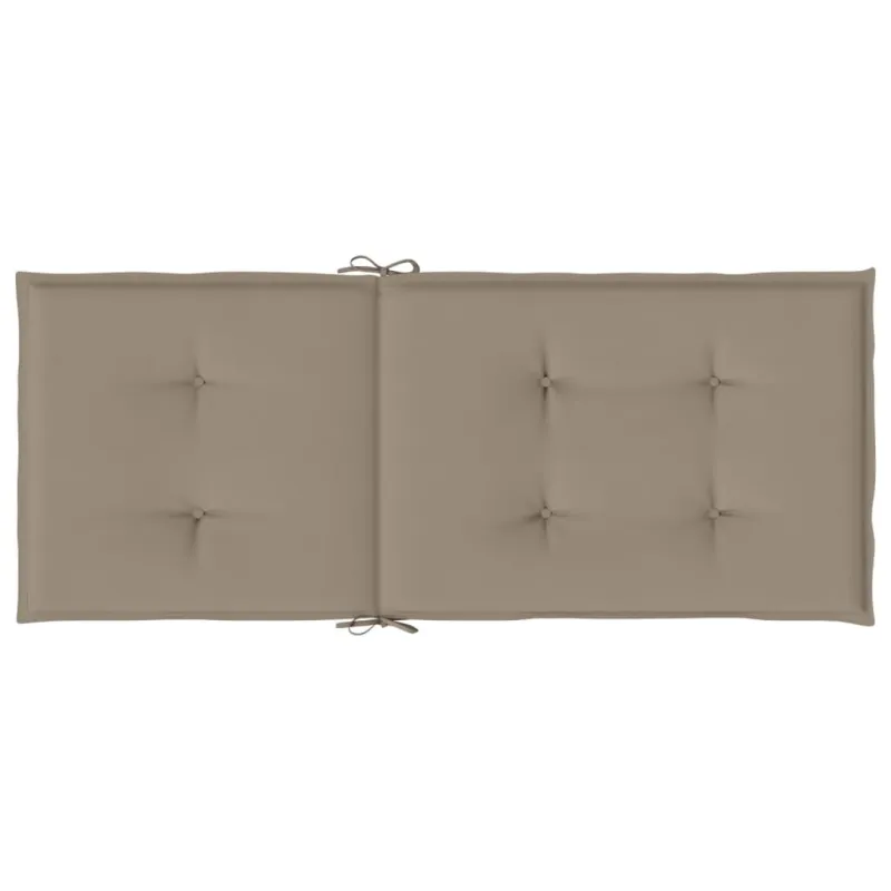 Sodo kėdės pagalvėlės, 4vnt., taupe, 120x50x3cm, audinys