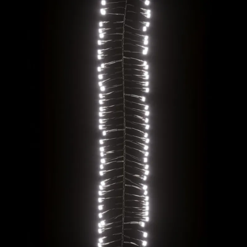 LED lempučių girlianda, PVC, 3000 šaltų baltų LED, tanki