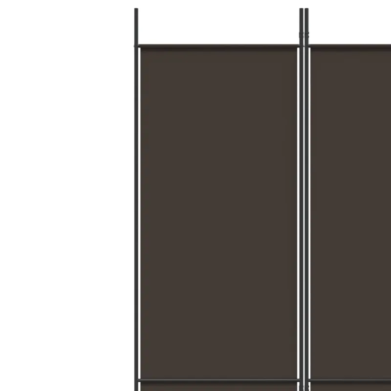 Kambario pertvara, 6 dalių, rudos spalvos, 300x220cm, audinys