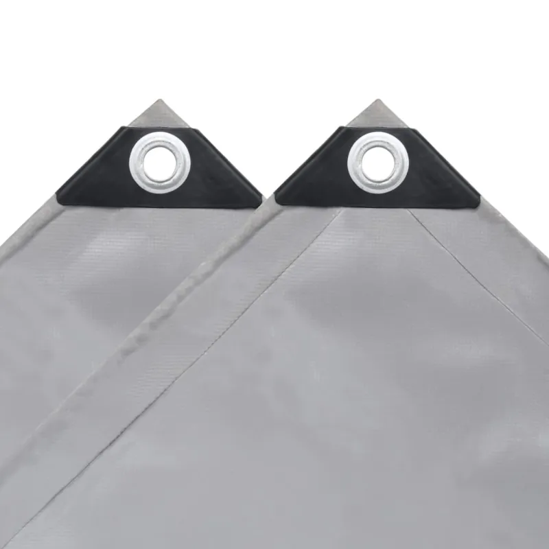 Tentas, pilkos spalvos, 4x8m, 650g/m²