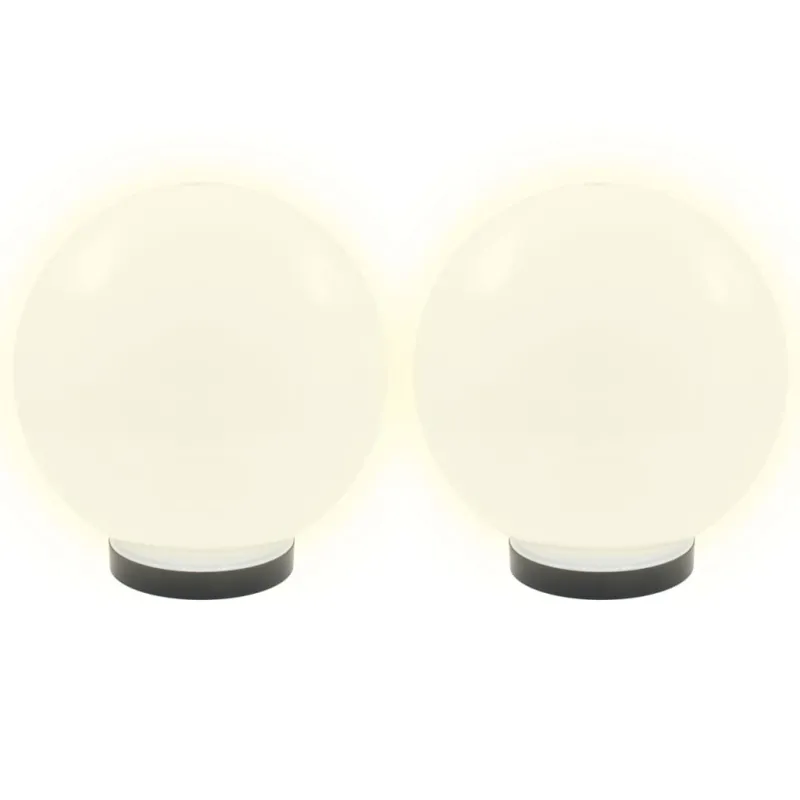 LED lempos, rutulio formos, 2vnt., sferinės, 25cm, PMMA