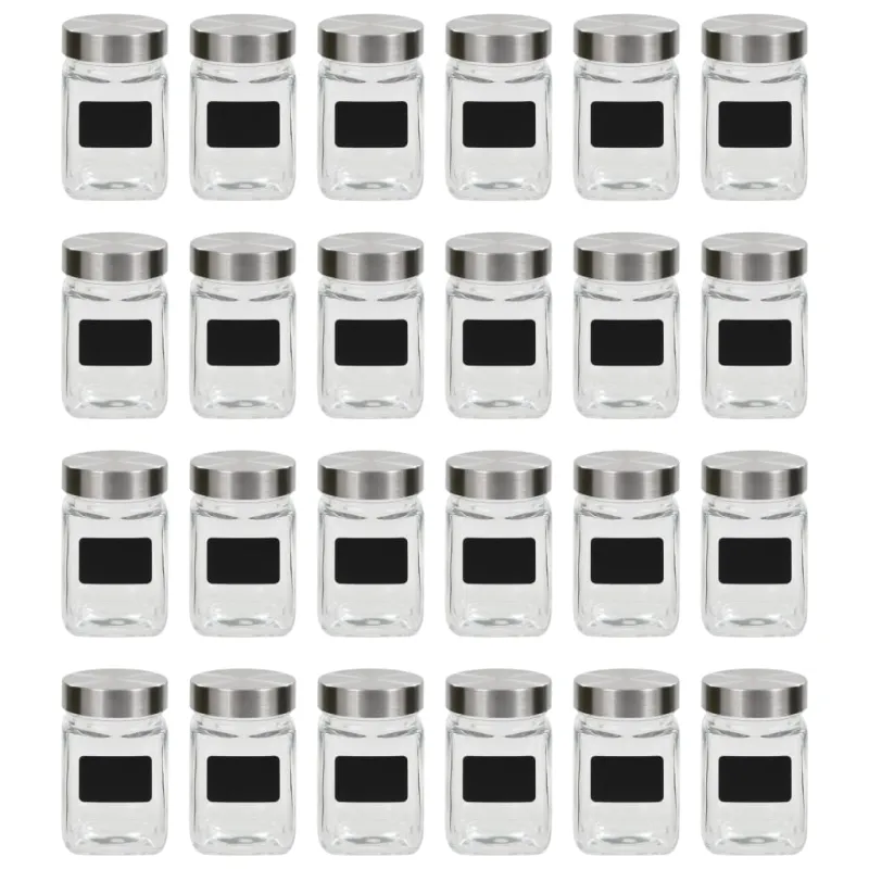 Stikliniai indai su lipdukais, 24 vnt., 300 ml
