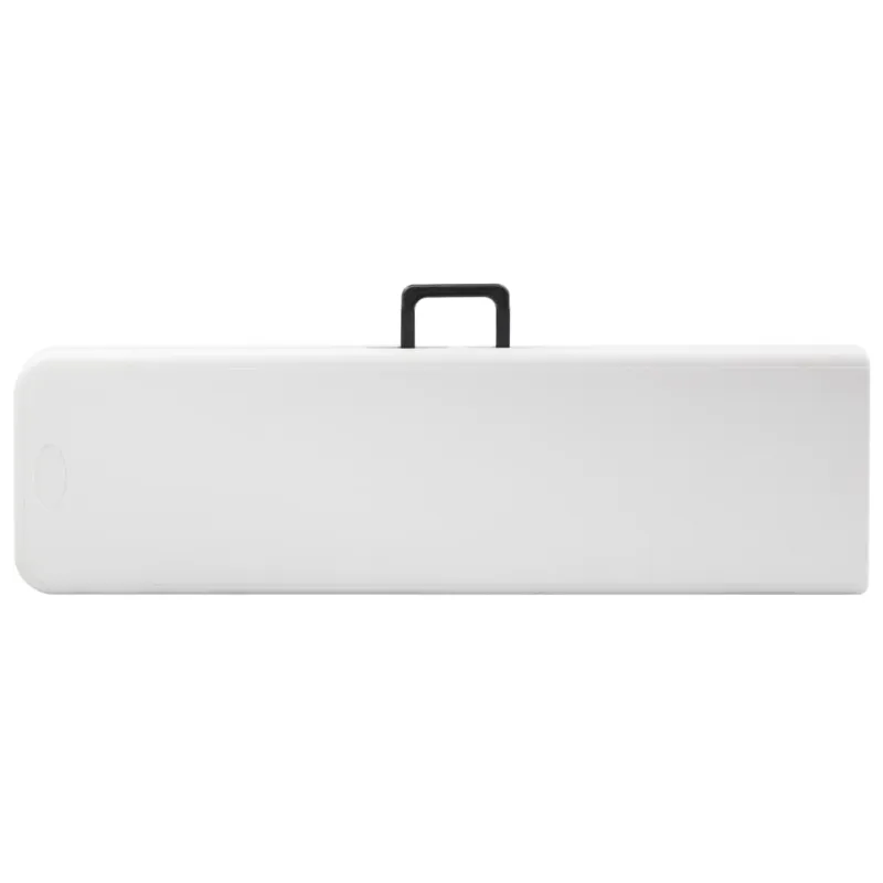 Sulankstomi sodo suoliukai, 2vnt., baltos spalvos, 180cm, HDPE