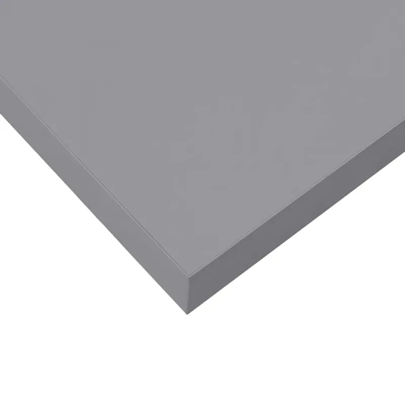 Pakabinamos lentynos, 4vnt., pilkos, 120x23,5x3,8cm, MDF