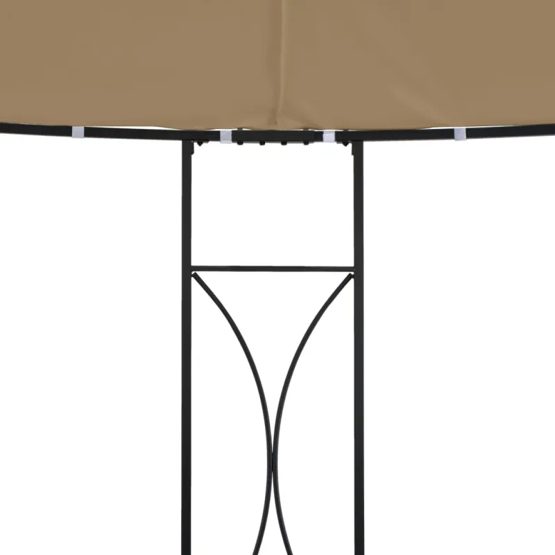 Pavėsinė, taupe spalvos, 300x290cm, apskrita