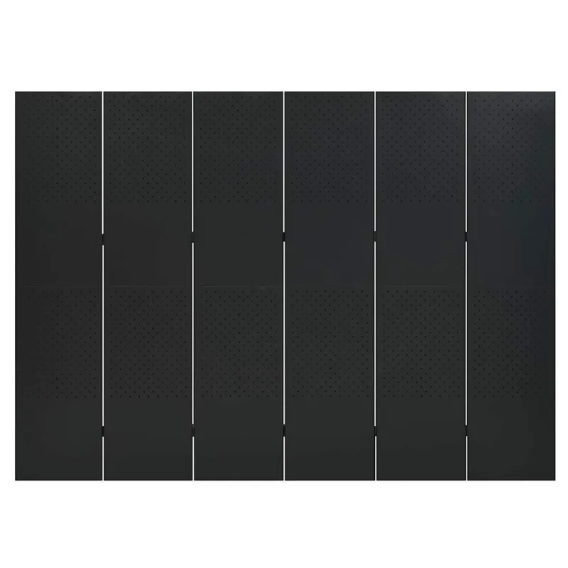Kambario pertvaros, 6 dalių, 2vnt., juodos, 240x180cm, plienas